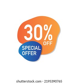 Label-Rabatt-Sonderangebot 30 %