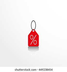 Label discount. Vector icon.