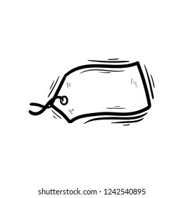 label  doodle icon vector 