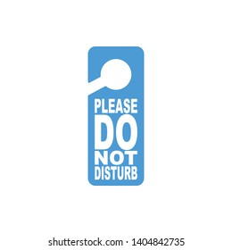 label door hanging isolated icon illustration - Vector