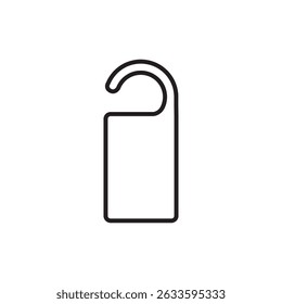 label door hanging isolated icon