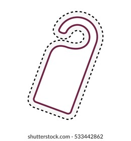 label door hanging isolated icon