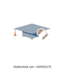 Label Education Logo Icon Design