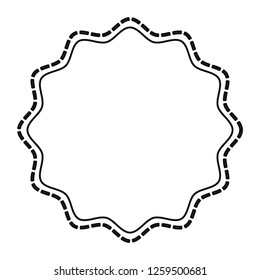 label empty template on white background