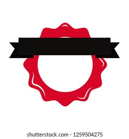 label empty template on white background