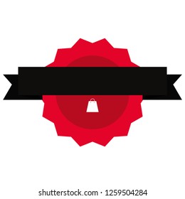 label empty template on white background