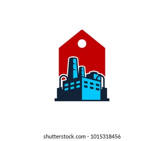 Label Factory Icon Logo Design Element
