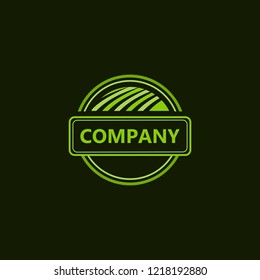 Label Farm Circle Creative Abstract Business Naturally Logo