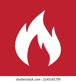 Label Fire extinguisher Sign on red background