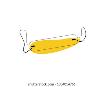 Label Flat Icon on white background in vector illustration