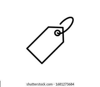 Label flat icon. Thin line signs for design logo, visit card, etc. Single high-quality outline symbol for web design or mobile app. Label outline pictogram.