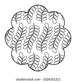 label floral pattern seamless branch spring natural