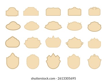 Label Frame Design Element Set