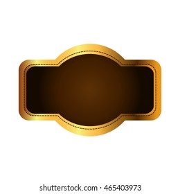 label frame luxury elegant banner con. Isolated and flat illustration. Vector graphic