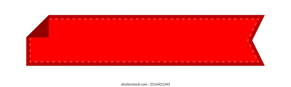 quadro de rótulo simples, rótulo vermelho tag retangular para quadro de texto