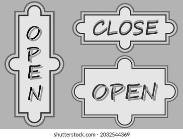 Label frame for use with BANNER menu sing symbol