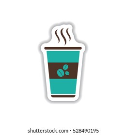 Label Frames and badges vector icon design collection coffee emblem coffee to go. coffee to go