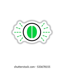 Label Frames and badges vector icon design collection coffee emblem sign of coffee beans