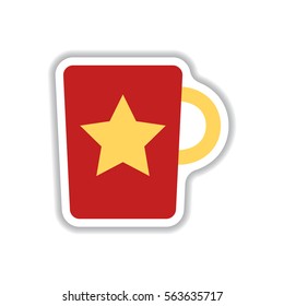 Label Frames and badges vector icon design collection coffee emblem of hot coffee