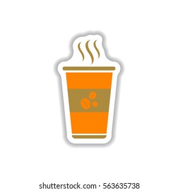 Label Frames and badges vector icon design collection coffee emblem coffee to go