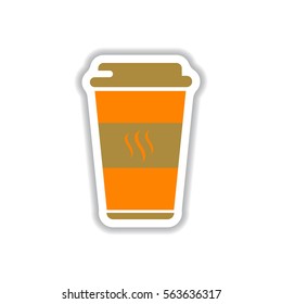 Label Frames and badges vector icon design collection coffee emblem coffee to go