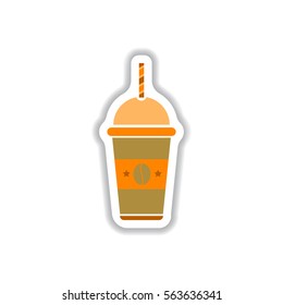 Label Frames and badges vector icon design collection coffee emblem coffee to go