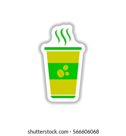 Label Frames and badges vector icon design collection coffee emblem coffee to go