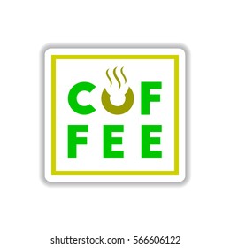 Label Frames and badges vector icon design collection coffee emblem coffee sign