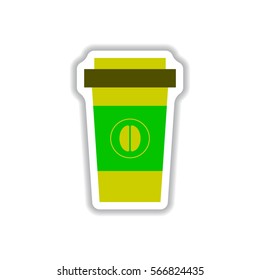 Label Frames and badges vector icon design collection coffee emblem coffee to go