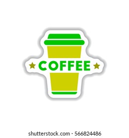 Label Frames and badges vector icon design collection coffee emblem coffee to go