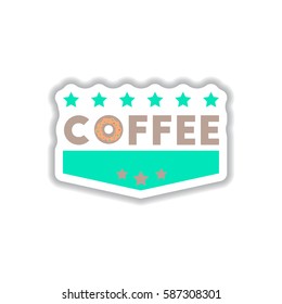 Label Frames and badges vector icon design collection coffee emblem