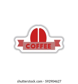 Label Frames and badges vector icon design collection coffee emblem sign of coffee beans