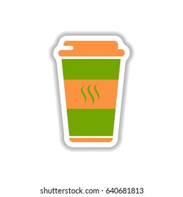 Label Frames and badges vector icon design collection coffee emblem coffee to go