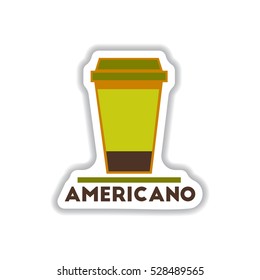 Label Frames and badges vector icons coffee emblem of americano