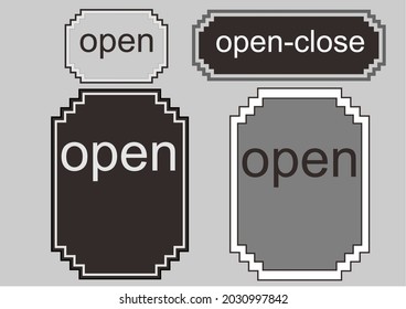 Label frames for work, labels, menus, symbols, logos, enhancing design work