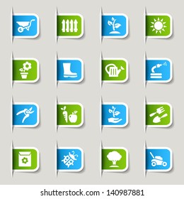 Label - Gardening icons