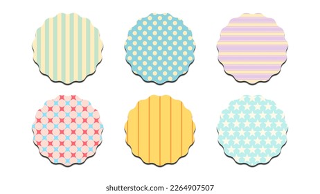 label geometric pattern colorful element illustration vector eps jpeg png