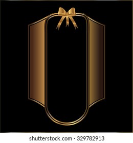 label gold border