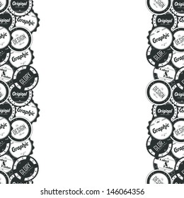 label graphic art side split