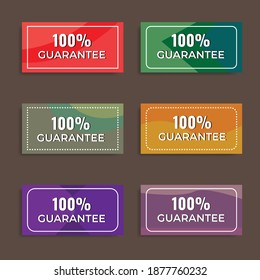 Label guarantee. Great vector for social media, web, apps, online shops, online books, sales, fashion, computers, laptops etc.