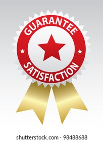 Label - Guarantee and satisfaction. Vector