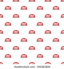 Label half price pattern. Cartoon illustration of label half price vector pattern for web