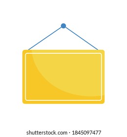 label hanging information isolated icon vector illustration design