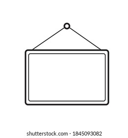 diseño de ilustración vectorial de línea de información de etiqueta