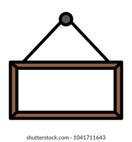 label hanging isolated icon