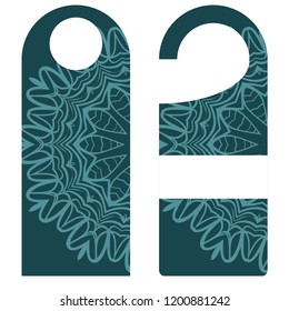 Label hanging tag collection vector illustration with mandala design.
