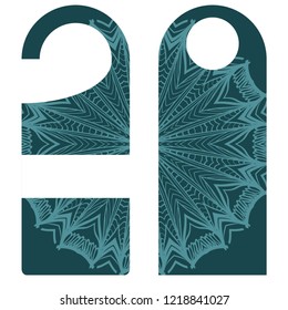 Label hanging tag collection vector illustration with mandala design.