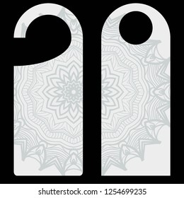 Label hanging tag collection vector illustration with mandala design.