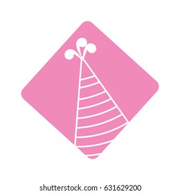 label hat party to cebrate happy birthday