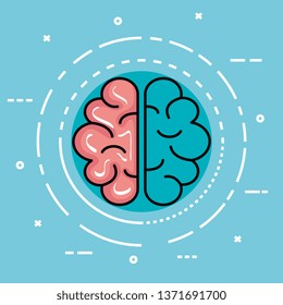 label with health brain and creative mind